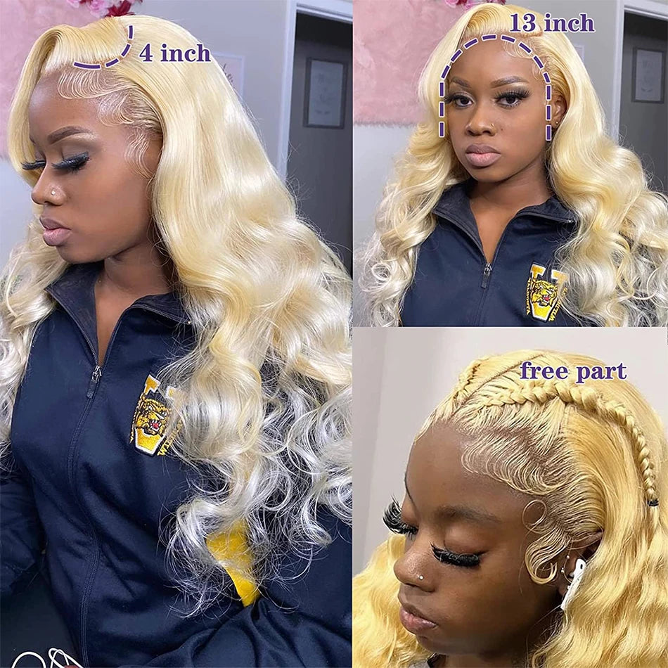 Blonde Lace Front Wig Human Hair Body Wave 613 Hd Lace Frontal Wig 13X4 Hd Lace Wig 13X6 Human Hair Lace Frontal Wigs